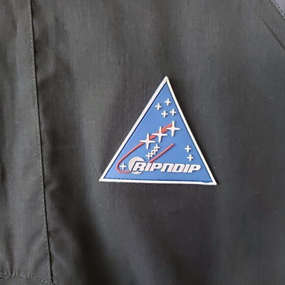 RIPNDIP Nasa Space Commit Half Zip Hooded Pullover Mens Size S Cat Wizard Nerm - Picture 4 of 12